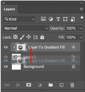moving a Photoshop layer