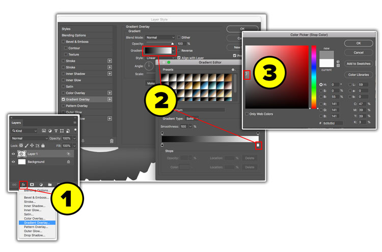 how to make a custom gradient in photoshop