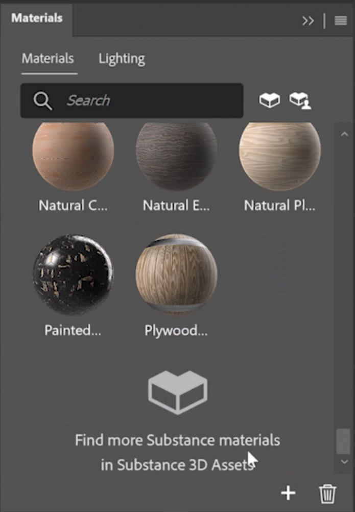 An image showing examples of Substance materials