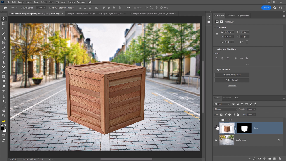 Perspective Warp in Photoshop – Change Perspective of Objects!